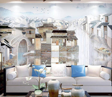 3D Jiangnan Township WC76 Wall Murals Wallpaper AJ Wallpaper 2 