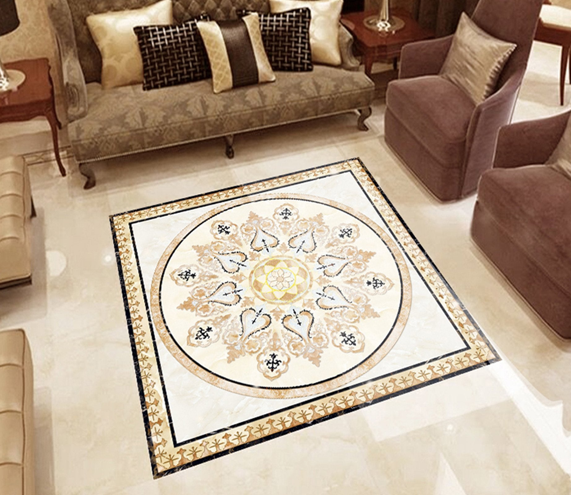 3D Heart Pattern WG449 Floor Mural Wallpaper AJ Wallpaper 2 
