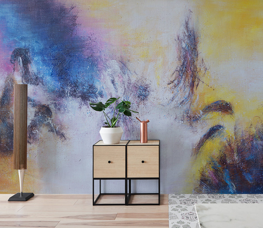 3D Purple Painting WG161 Wall Murals