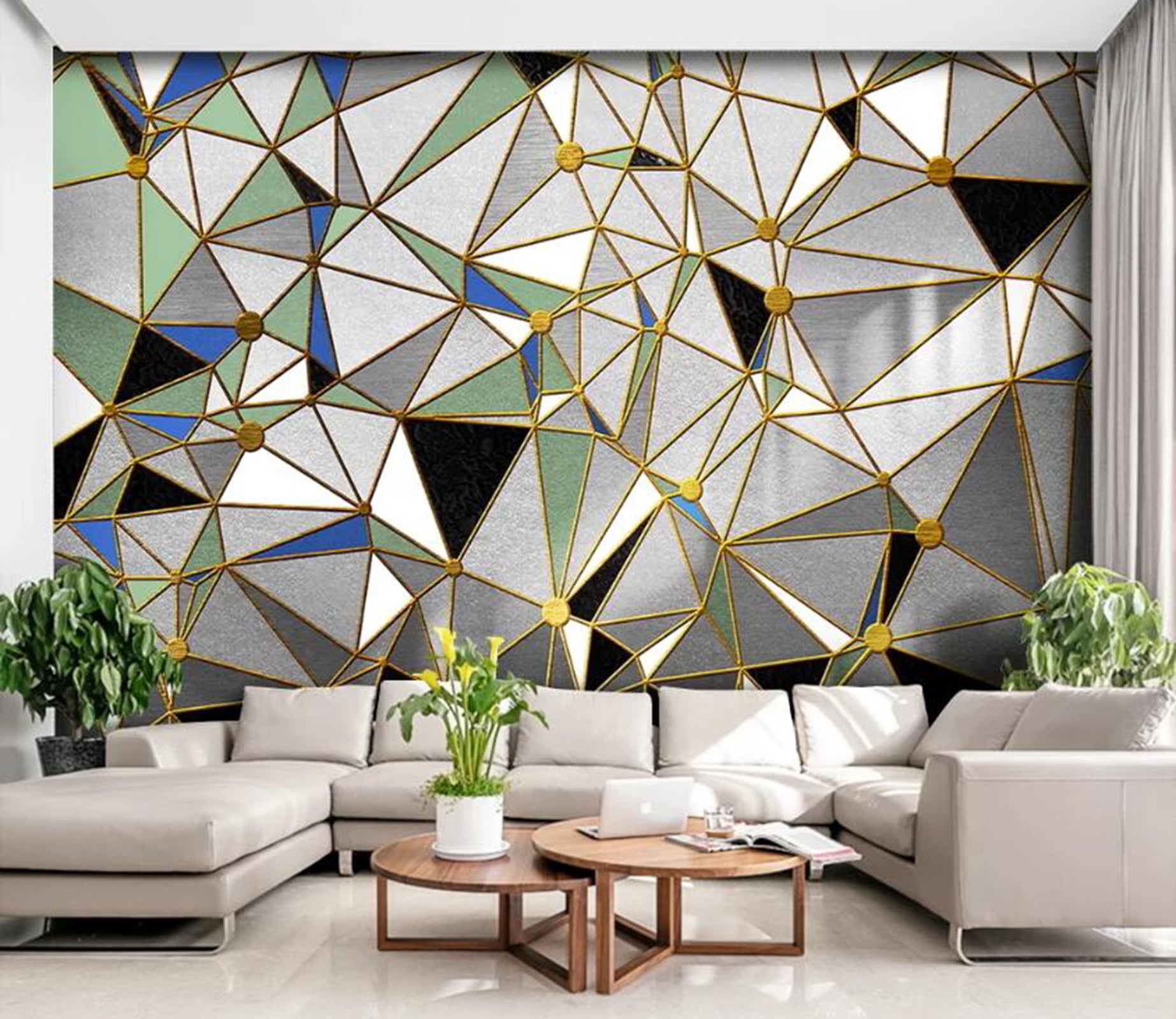 3D Color Geometry WC89 Wall Murals Wallpaper AJ Wallpaper 2 