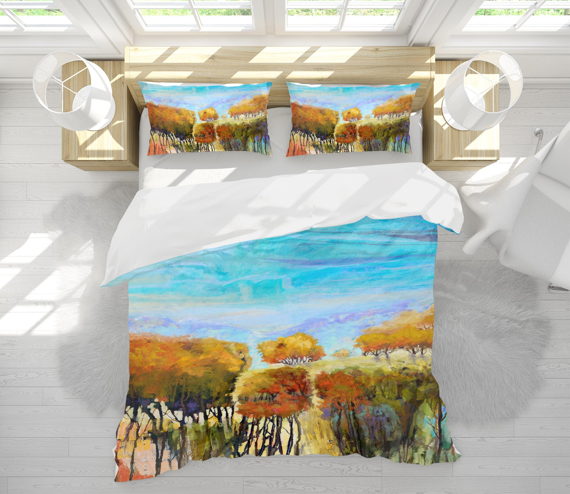 3D Yellow Woods 1018 Michael Tienhaara Bedding Bed Pillowcases Quilt