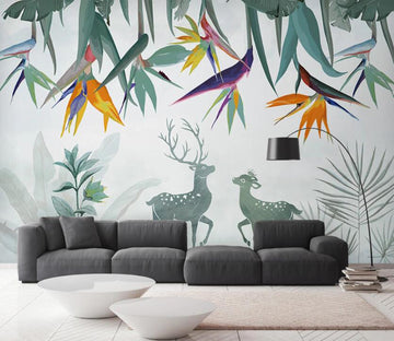 3D Brightly Colored Leaf Tips 2547 Wall Murals