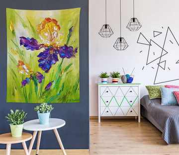 3D Purple Flowers 3431 Skromova Marina Tapestry Hanging Cloth Hang