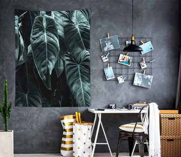 3D Dark Green Leaves 888 Boris Draschoff Tapestry Hanging Cloth Hang