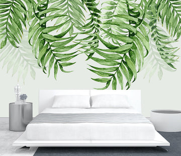 3D Green Leaf WG177 Wall Murals