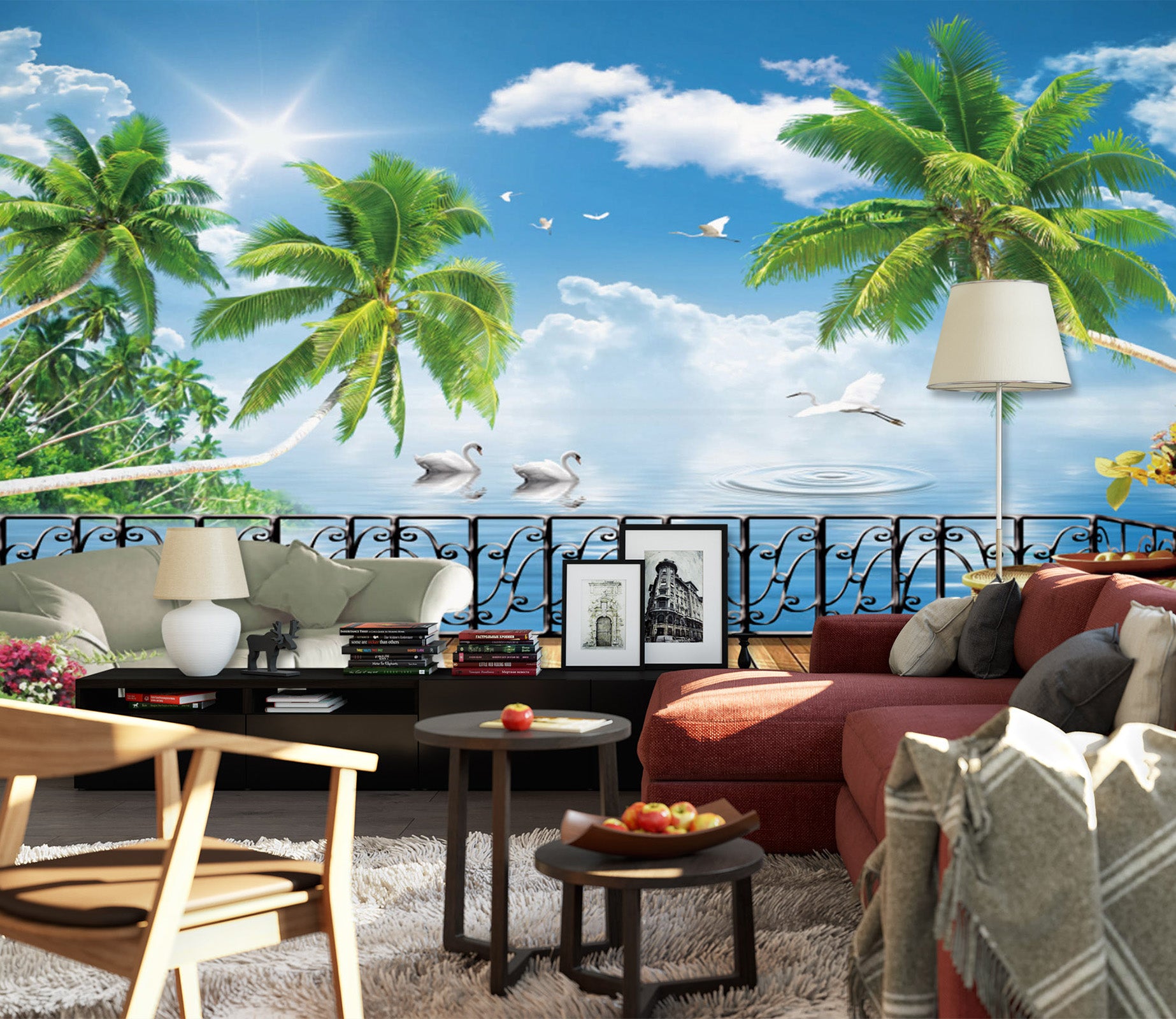 3D Clear Sky 1416 Wall Murals