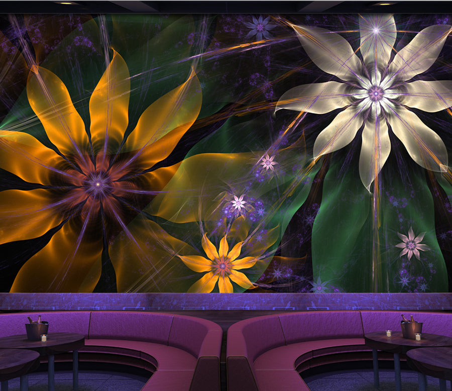 3D Yellow Daisy WG112 Wall Murals