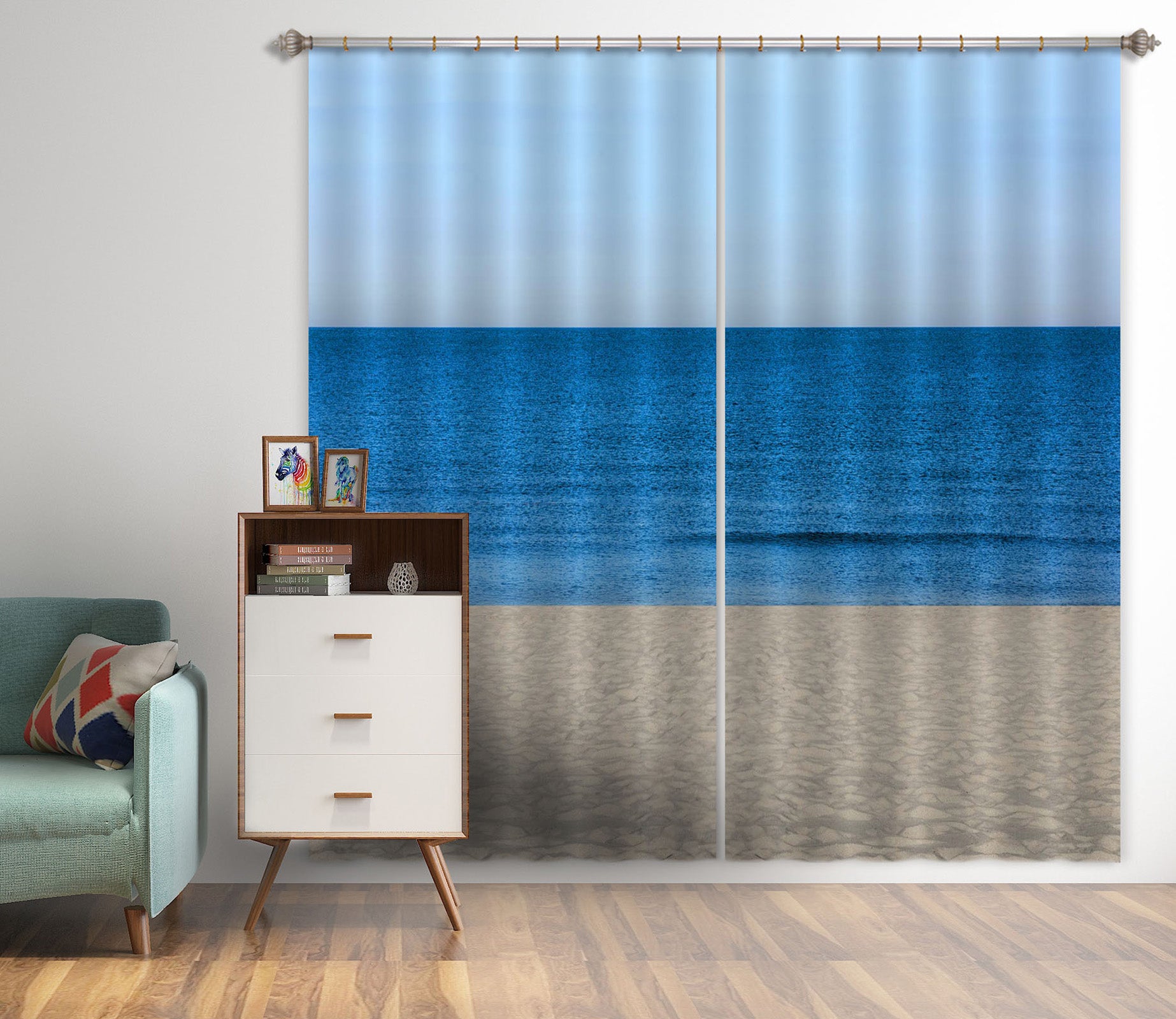 3D Sea Boat 110 Marco Carmassi Curtain Curtains Drapes