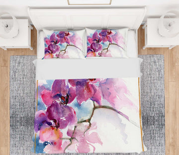 3D Colored Flowers 2007 Anne Farrall Doyle Bedding Bed Pillowcases Quilt