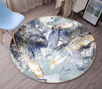 3D Texture White Point 147 Round Non Slip Rug Mat Mat AJ Creativity Home 