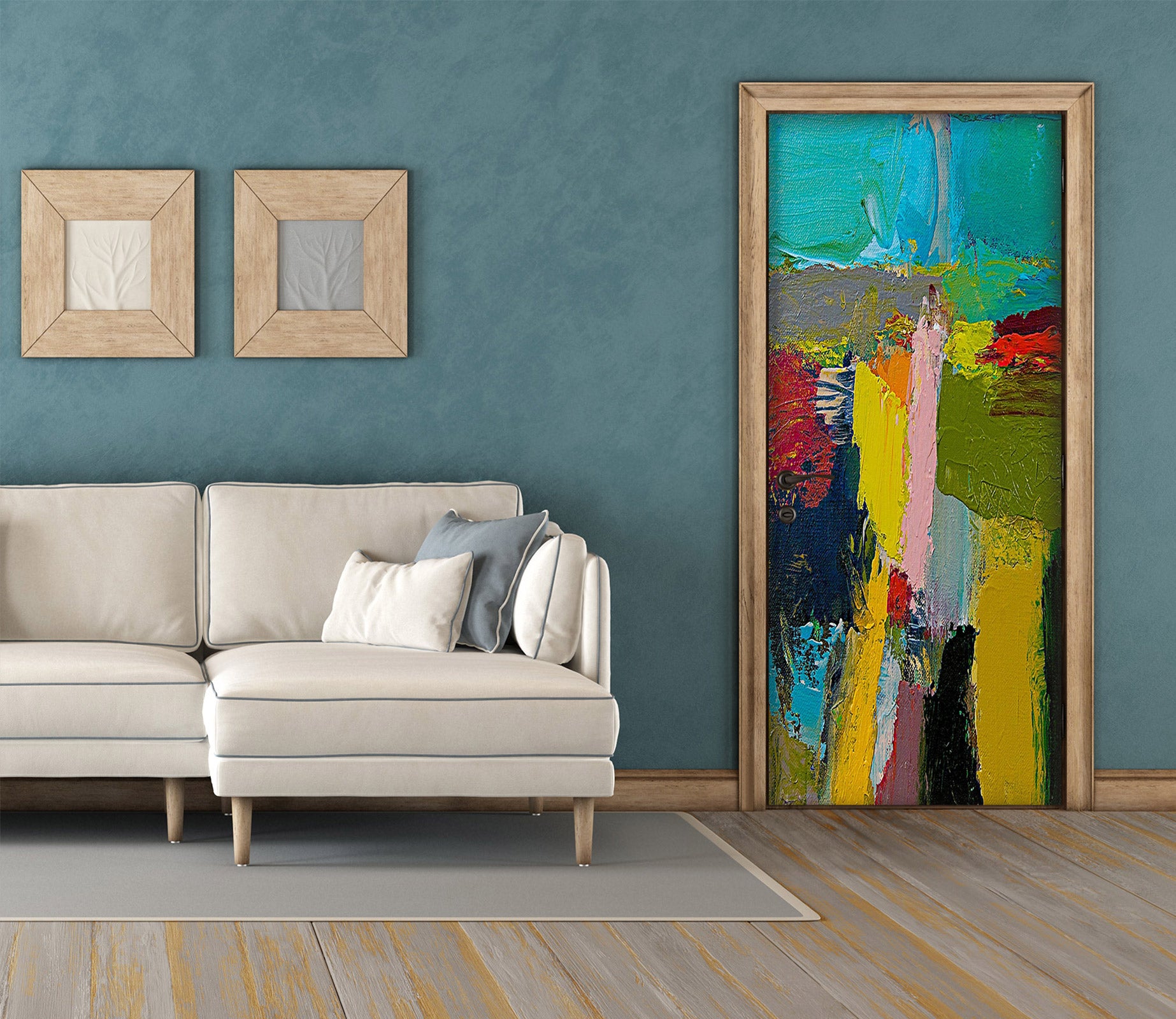 3D Color Block Painting 93106 Allan P. Friedlander Door Mural