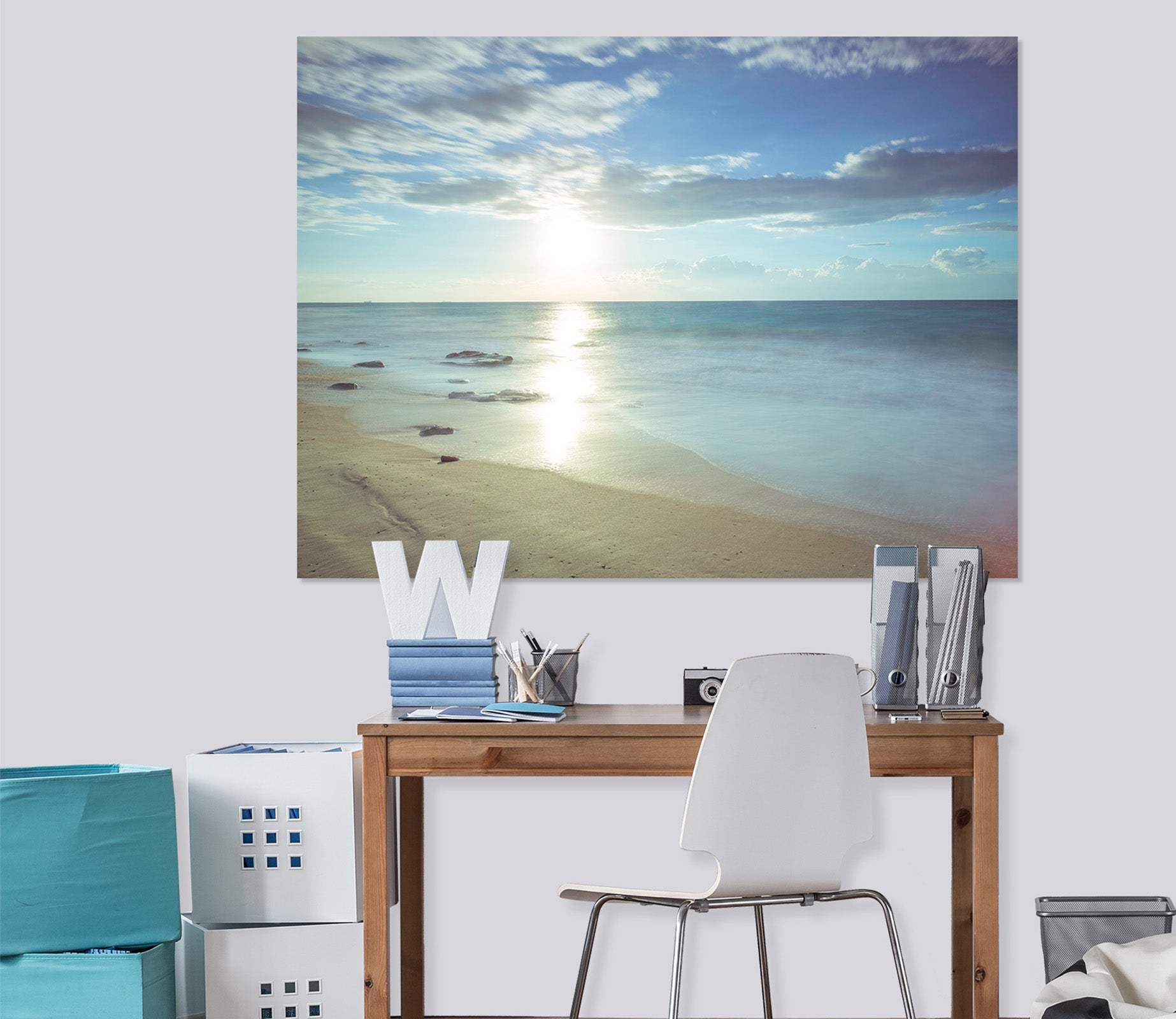 3D Sunrise Sea 039 Assaf Frank Wall Sticker