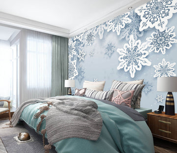 3D Carving Flowers 1487 Wall Murals