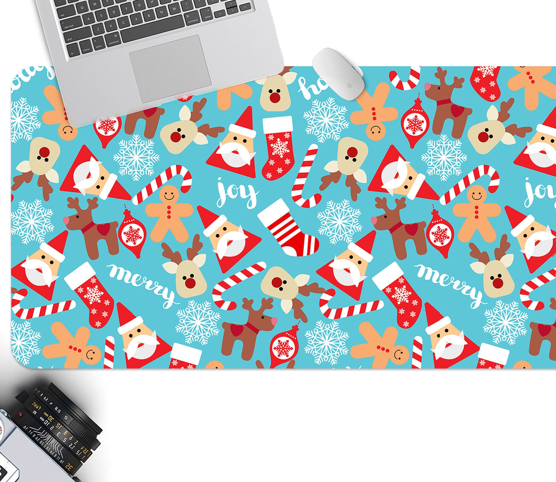 3D Santa Seer Pattern 53192 Christmas Desk Mat Xmas