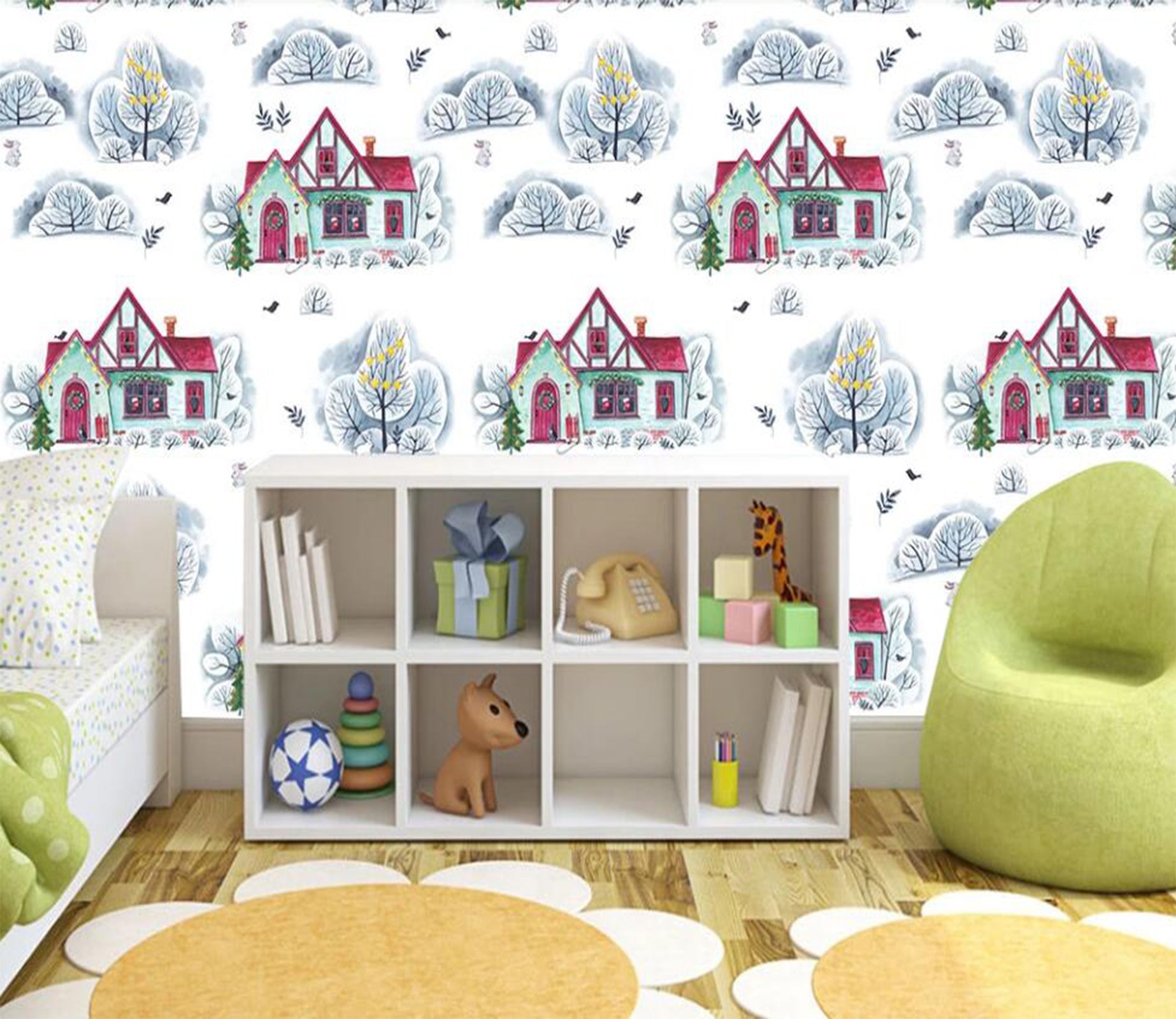 3D Beautiful And Lovely Houses 2279 Wall Murals