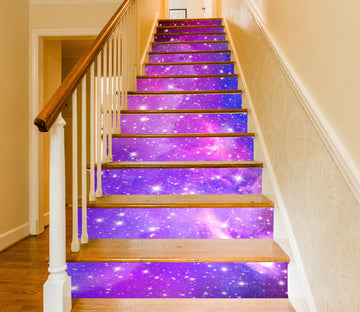 3D Dreamy And Beautiful Galaxy 185 Stair Risers