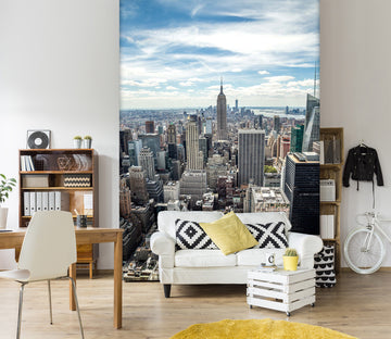 3D City Sky 1544 Wall Murals