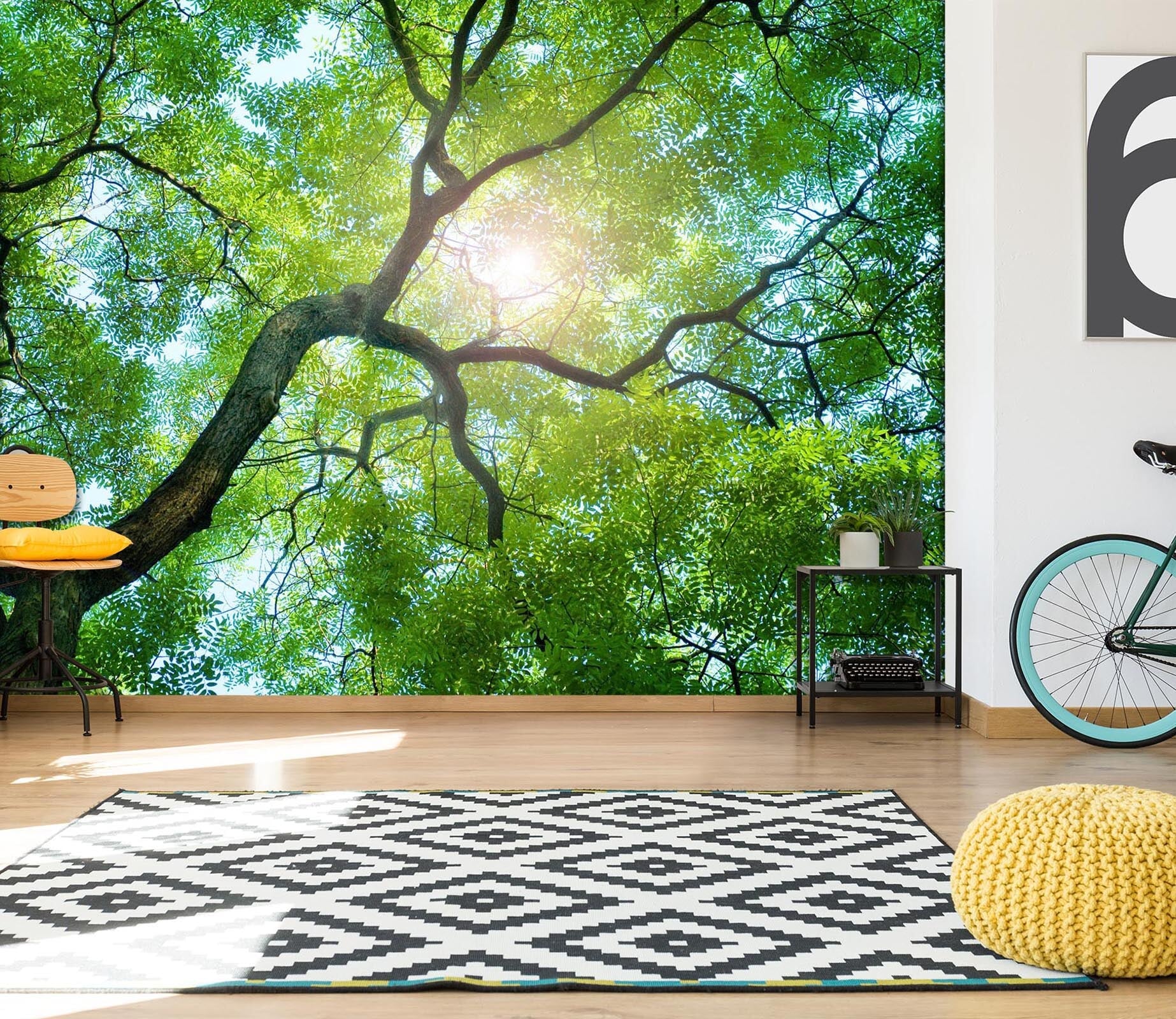 3D Sunshine Forest 111 Wall Murals Wallpaper AJ Wallpaper 2 