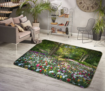3D Forest Garden 1139 Marco Carmassi Rug Non Slip Rug Mat