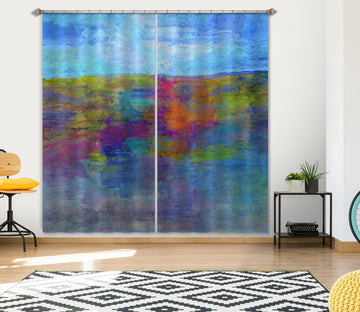 3D Colored Grassland 055 Michael Tienhaara Curtain Curtains Drapes