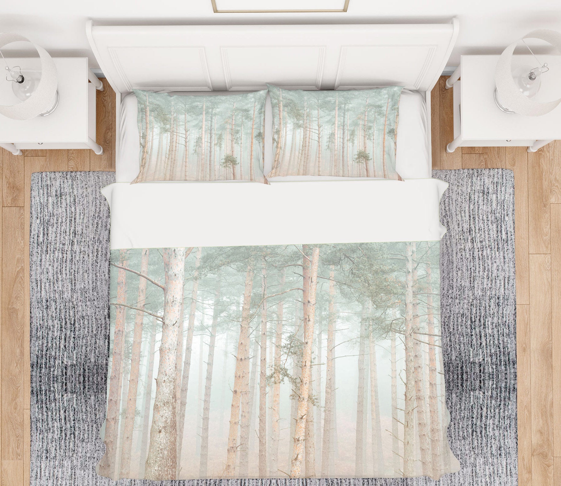 3D Green Trees 6992 Assaf Frank Bedding Bed Pillowcases Quilt Cover Duvet Cover