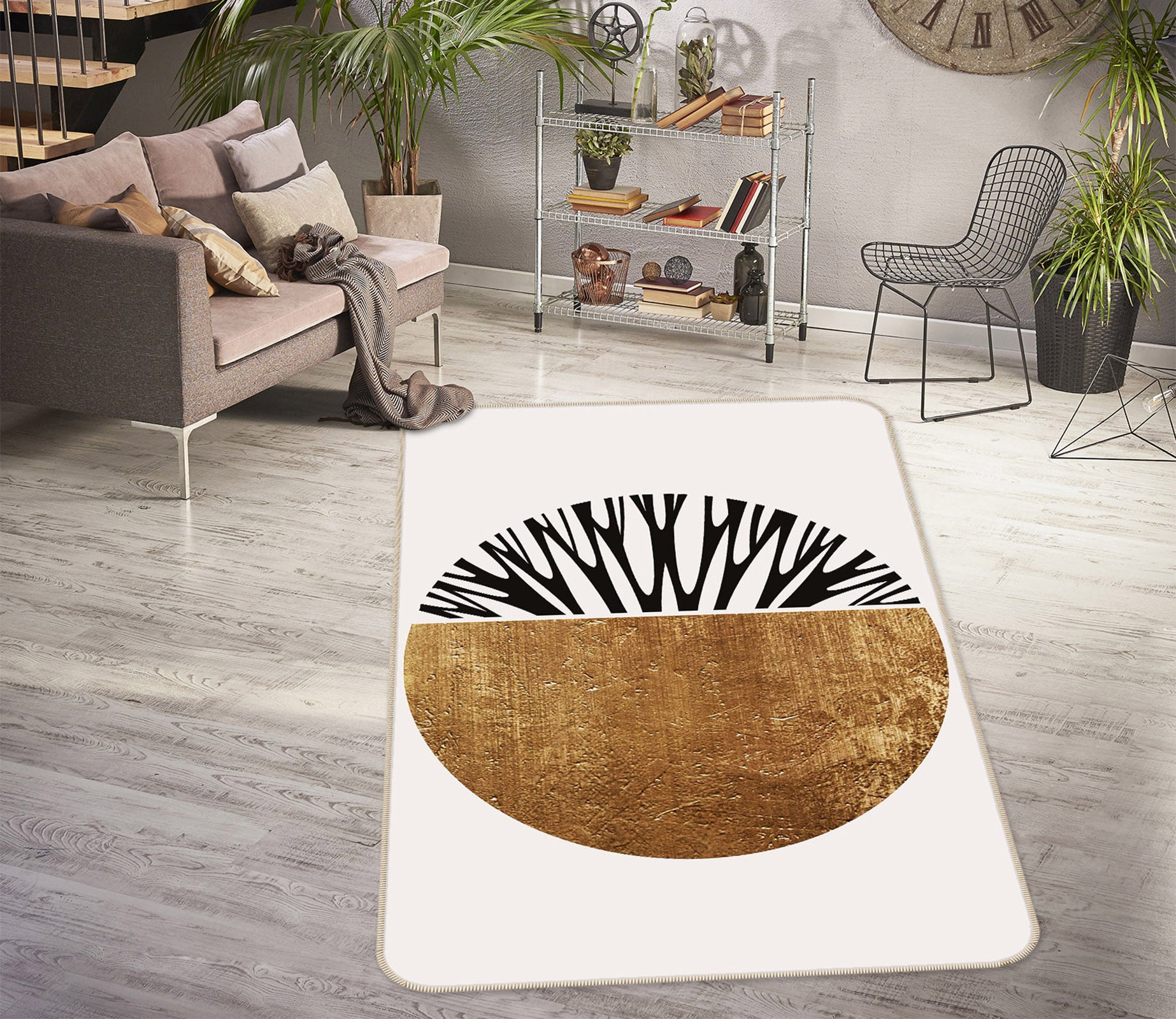 3D Graphic Pattern 1007 Boris Draschoff Rug Non Slip Rug Mat