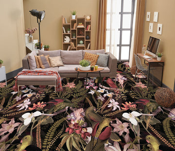 3D Flower Leaves 99178 Uta Naumann Floor Mural  Wallpaper Murals Self-Adhesive Removable Print Epoxy