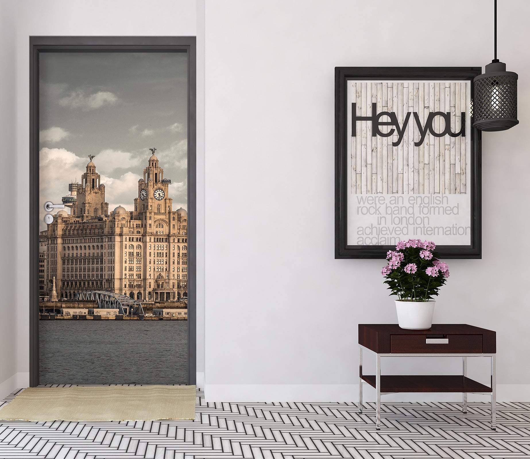 3D High-Rise Building 106106 Assaf Frank Door Mural