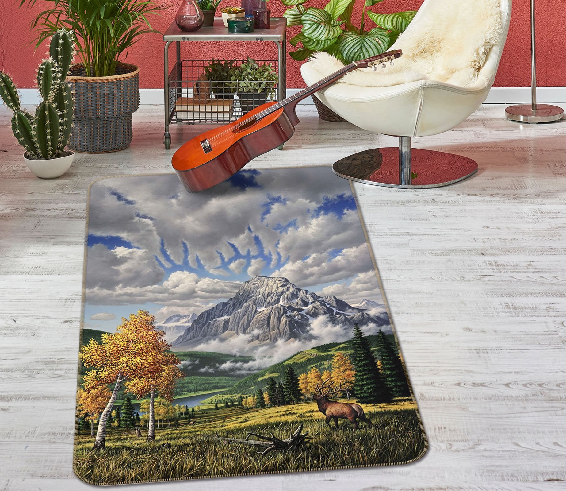 3D Autumn Village 1066 Jerry LoFaro Rug Non Slip Rug Mat Mat AJ Creativity Home 