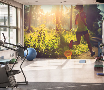 3D Forest Running 278 Wall Murals