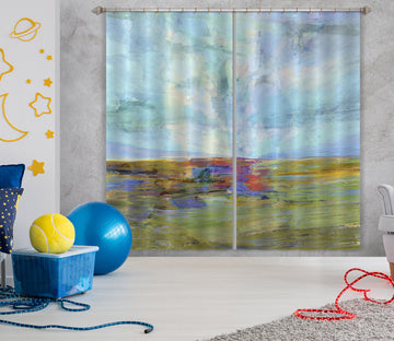 3D Green Grassland 057 Michael Tienhaara Curtain Curtains Drapes
