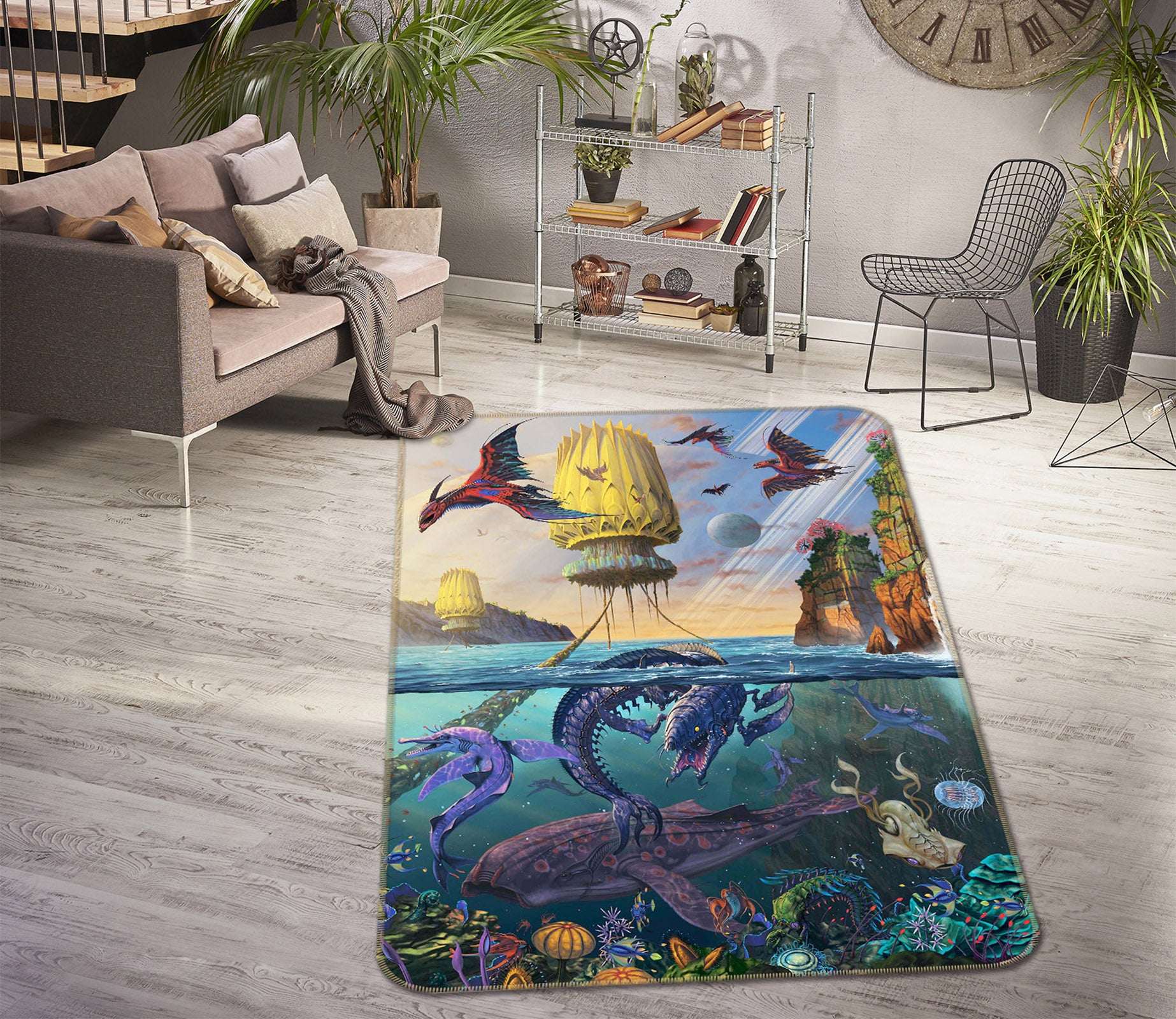 3D Cyris Undiscovered 1026 Vincent Hie Rug Non Slip Rug Mat