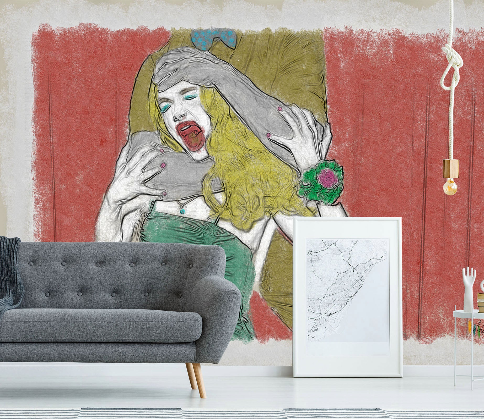 3D Cute Girl 1411 Marco Cavazzana Wall Mural Wall Murals