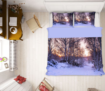 3D Snow Forest 2002 Assaf Frank Bedding Bed Pillowcases Quilt