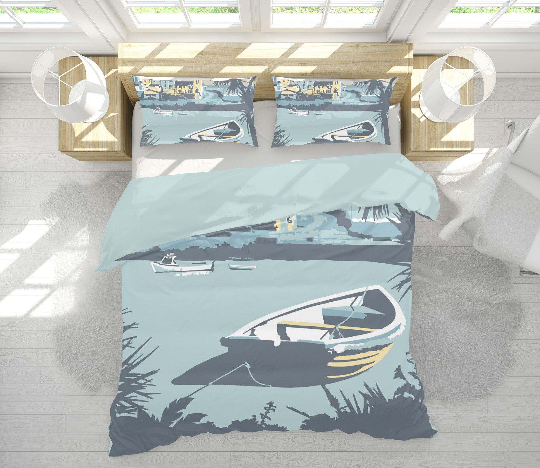 3D Porthleven 2045 Steve Read Bedding Bed Pillowcases Quilt