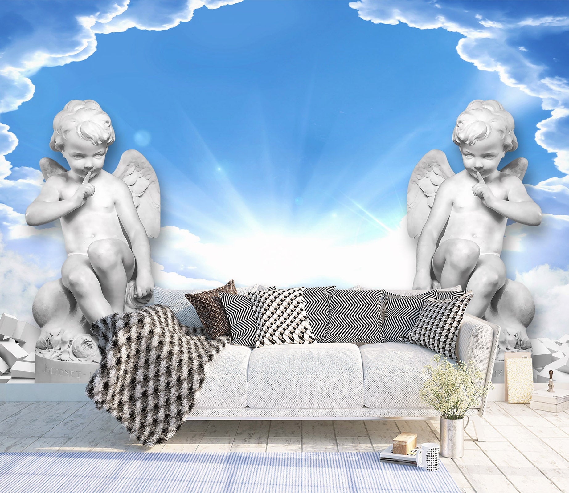 3D Cute Angel 1411 Wall Murals