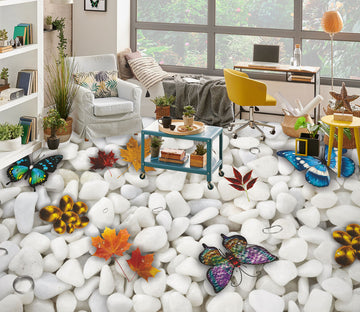 3D Eternal Butterflies 211 Floor Mural  Wallpaper Murals Rug & Mat Print Epoxy waterproof bath floor