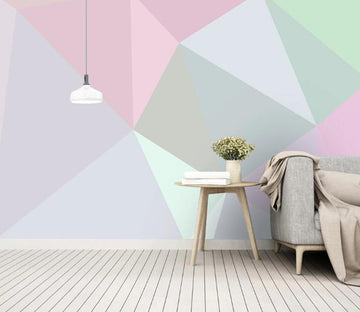 3D Polygon Puzzle 413 Wall Murals