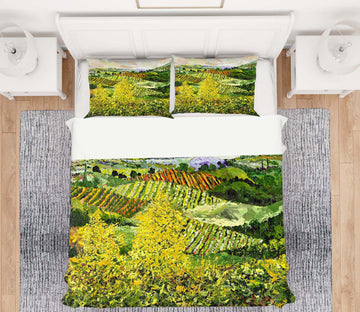 3D Yellow Trees 1009 Allan P. Friedlander Bedding Bed Pillowcases Quilt