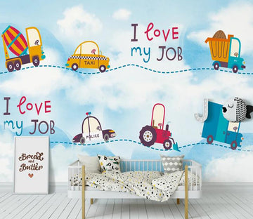3D Childlike Traffic Line 1042 Wall Murals