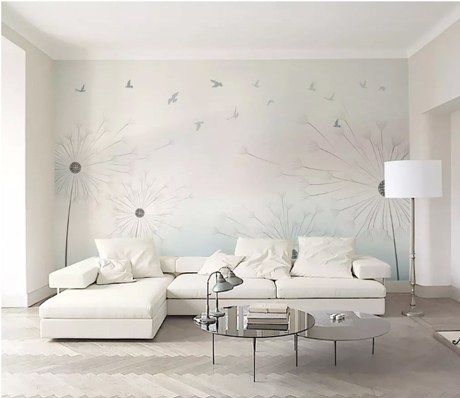 3D Gently Dandelion 2021 Wall Murals
