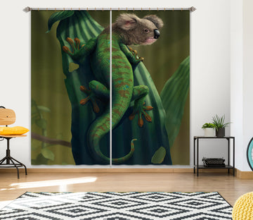 3D Gekoala 038 Vincent Hie Curtain Curtains Drapes