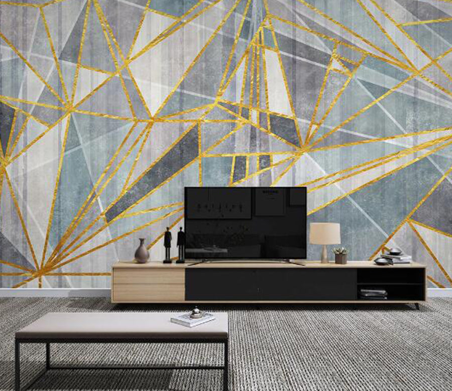 3D Triangle Brick WC1745 Wall Murals