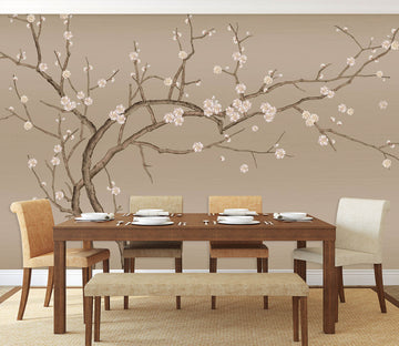 3D Tree Bent Over 1438 Wall Murals