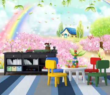 3D Flower Rainbow WC65 Wall Murals Wallpaper AJ Wallpaper 2 