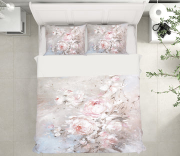 3D White Pink Flower Bush 2074 Debi Coules Bedding Bed Pillowcases Quilt