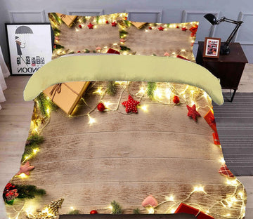 3D String Lights 31212 Christmas Quilt Duvet Cover Xmas Bed Pillowcases