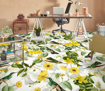 3D Yellow Flowers Daisies 10018 Uta Naumann Floor Mural  Wallpaper Murals Self-Adhesive Removable Print Epoxy