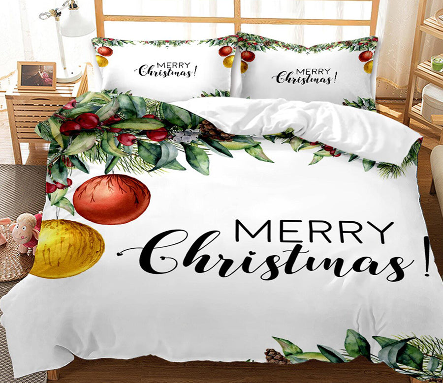 3D Merry Christmas 32091 Christmas Quilt Duvet Cover Xmas Bed Pillowcases