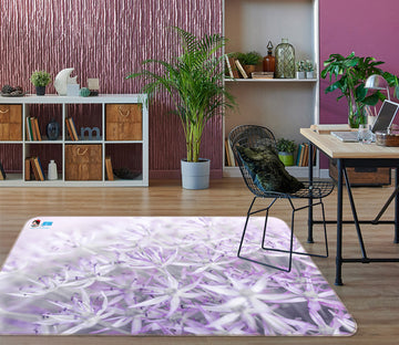 3D Purple Flower 6863 Assaf Frank Rug Non Slip Rug Mat